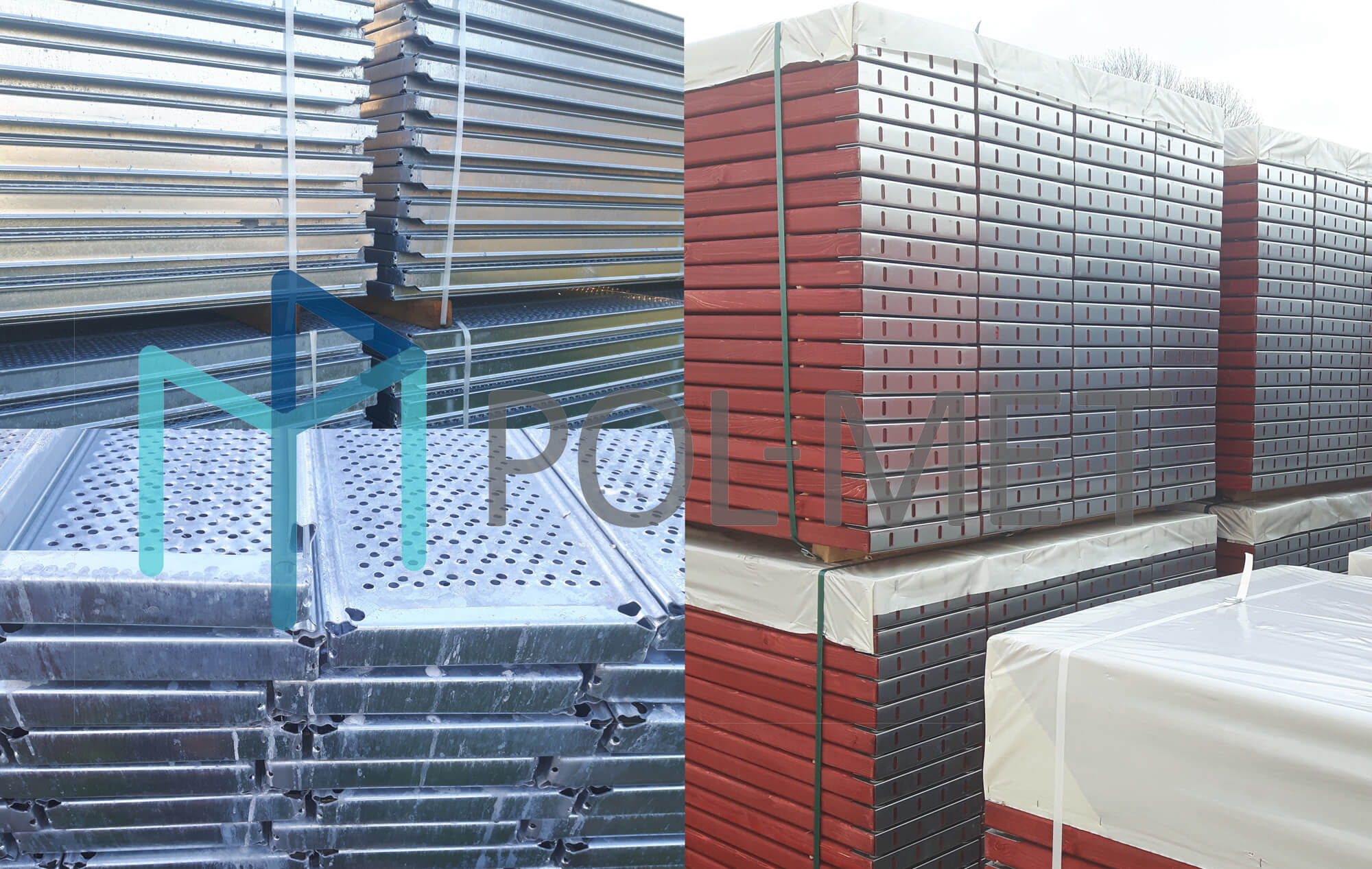 POL-MET scaffolding facade, construction, tubular, modular, plettac