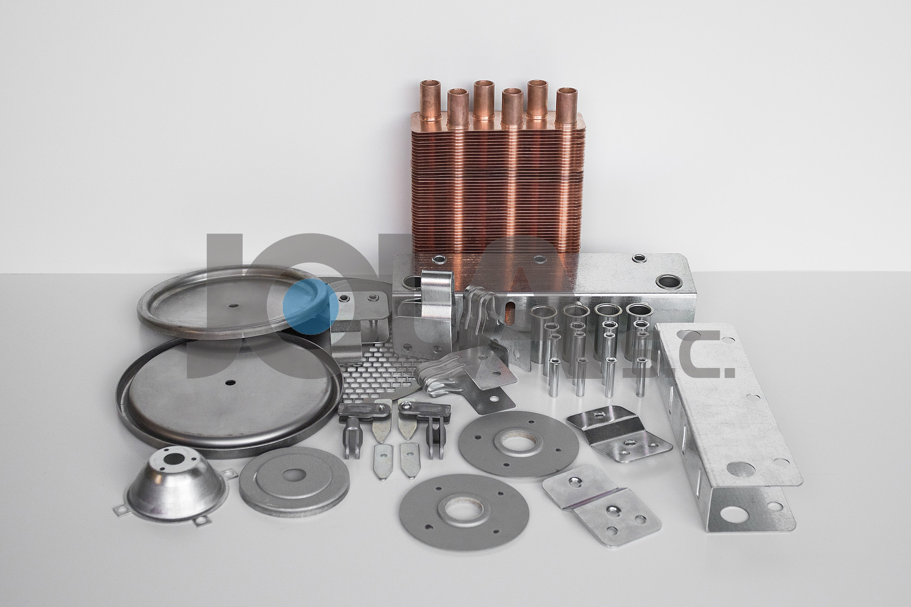 JOLA we produce all kinds of pressed elements that are part of the rollers (idlers) of belt conveyors, we produce bearing housings, seals, elements for idlers.